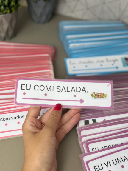 Fichas com frases para leitura